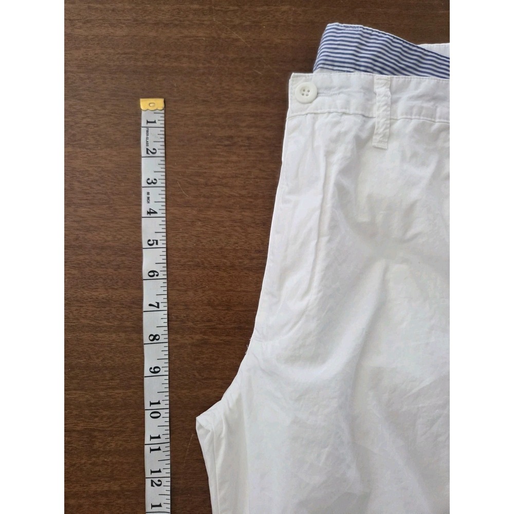 United Colors Of Benetton Flat Front Pants Men's 34/36X34 White L/xl Nautical - Picture 9 of 11
